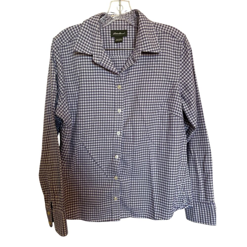 Eddie Bauer purple lavender long sleeve button up size large